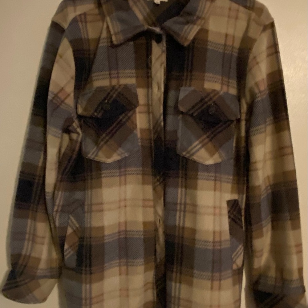Weekenders Brown and Cream Casual Button Down Shirt